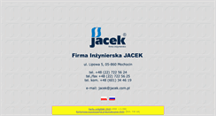 Desktop Screenshot of jacek.com.pl