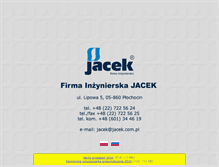 Tablet Screenshot of jacek.com.pl